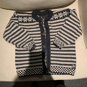 Dale of Norway Children's Sweater Blue & Cream Size 6